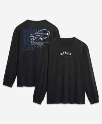 Fanatics Men's Black Buffalo Bills Relaxed Fullback Drive Long Sleeve Fashion T-Shirt