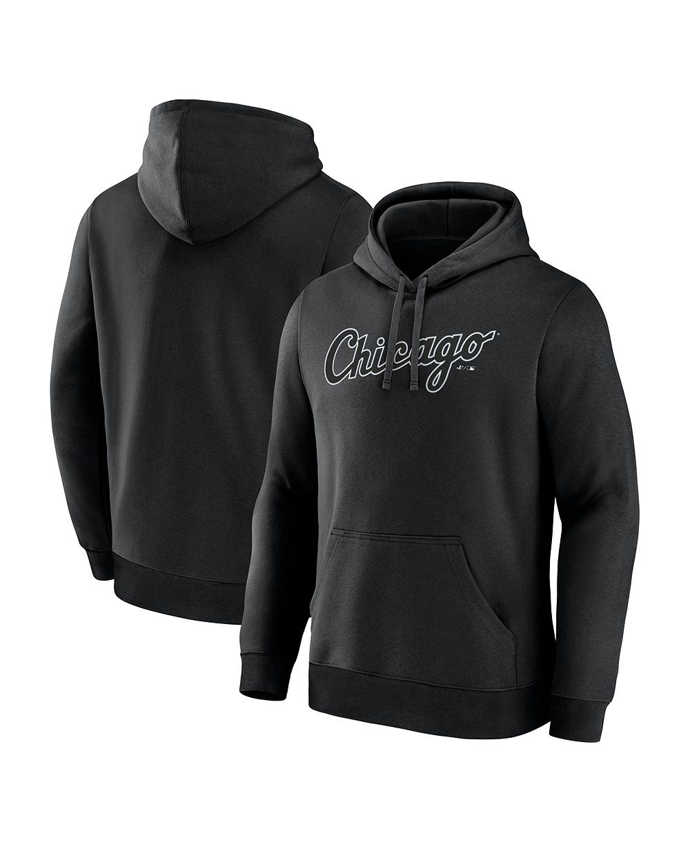 Logo Athletic Men's Black Chicago White Sox Wordmark Hoodie худи мужское Logo Athletic