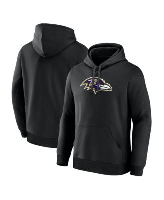 Logo Athletic Men's Black Baltimore Ravens Primary Logo Hoodie
