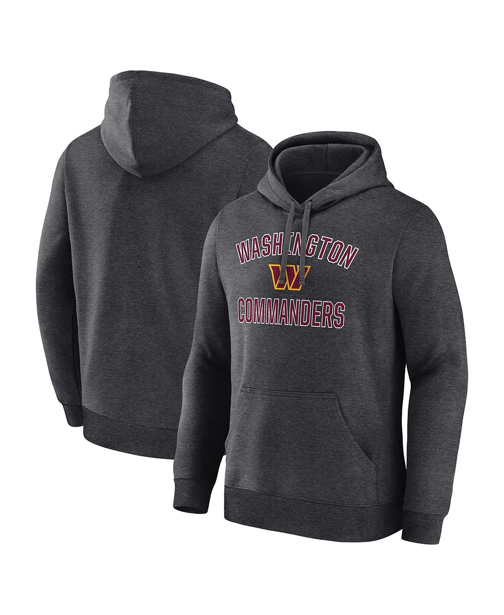 Мужское худи Logo Athletic Heather Charcoal Washington Commanders Arch Victory