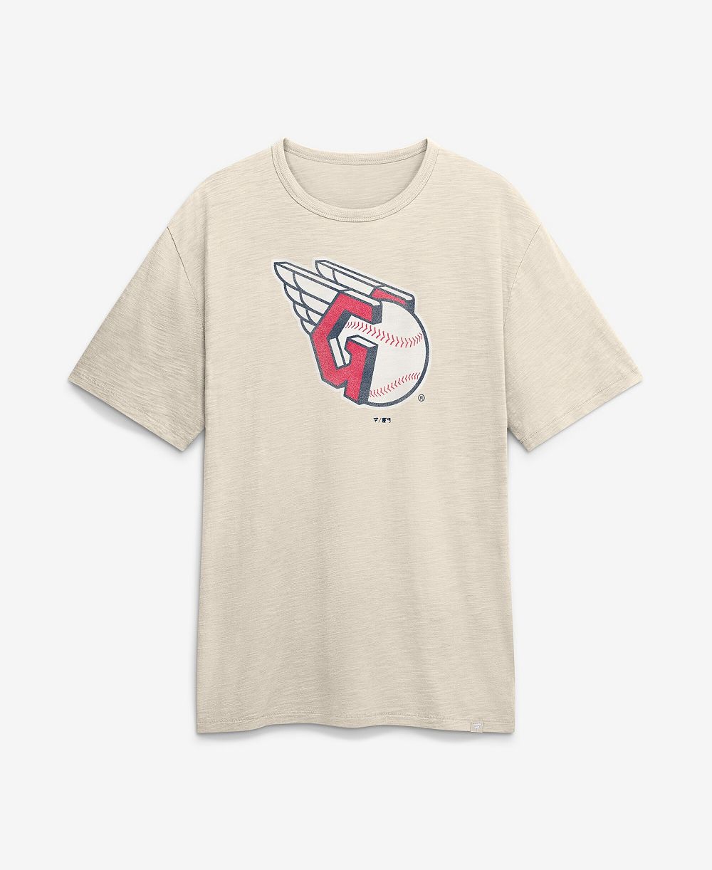 Мужская футболка Fanatics Cleveland Guardians Stadium Slub Cream