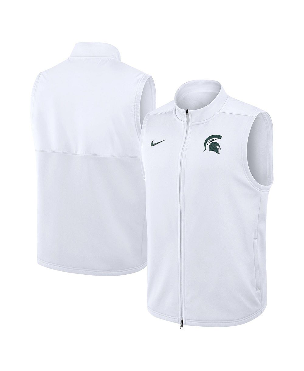 Nike Мужской жилет Michigan State Spartans Primetime Victory Therma-FIT Full-Zip, цвет White