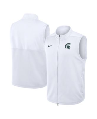 Nike Мужской жилет Michigan State Spartans Primetime Victory Therma-FIT Full-Zip, цвет White