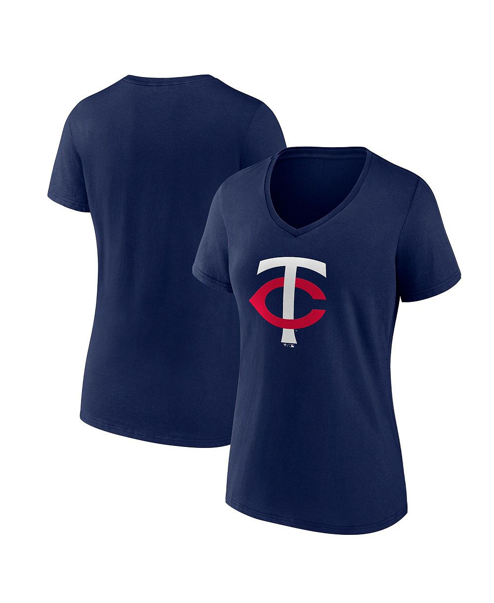 Женская футболка Logo Athletic Navy Minnesota Twins Logo Athletic V-Neck