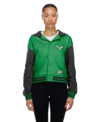 New Era Женский флисовый худи с капюшоном Philadelphia Eagles Kelly Green