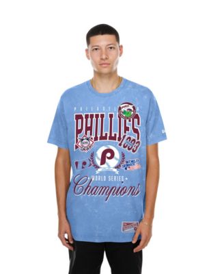 Мужская футболка New Era Philadelphia Phillies Mineral Wash Light Blue