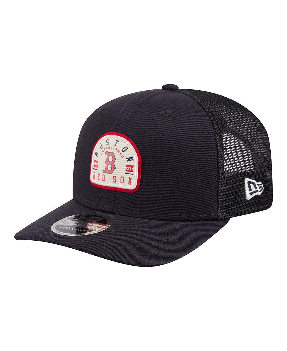 New Era Мужская темно-синяя кепка Boston Red Sox Contest 9SEVENTY Adjustable Trucker Hat