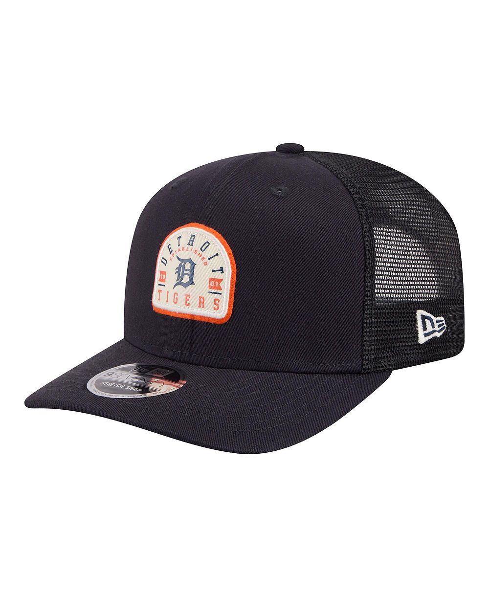 Мужская бейсболка New Era Navy Detroit Tigers Contest 9SEVENTY регулируемая trucker hat