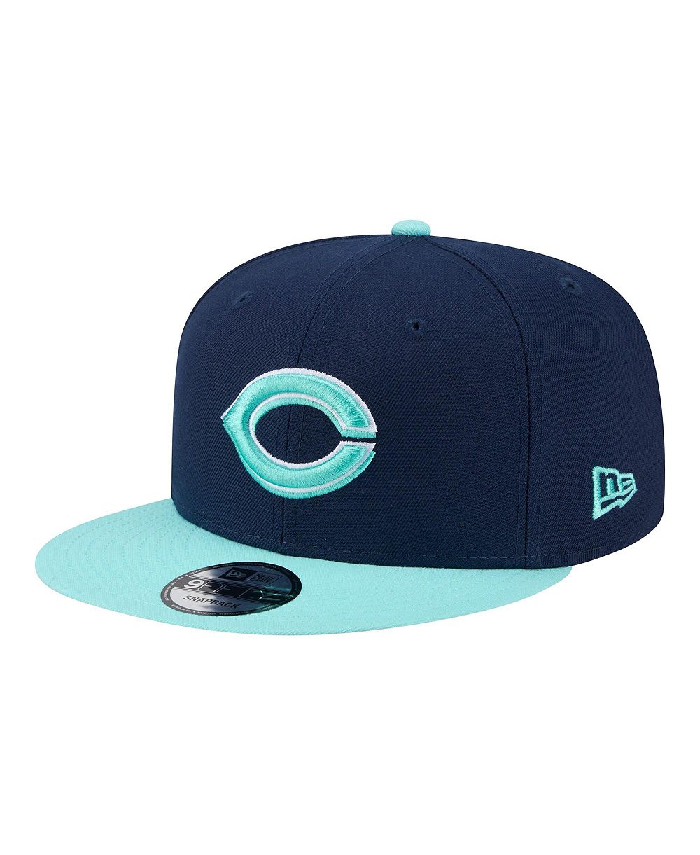 Мужская кепка New Era Cincinnati Reds 2-Tone Color Pack 9FIFTY Snapback, темно-синий/бирюзовый