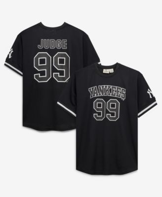 Fanatics Мужская джерси Aaron Judge Black/White New York Yankees Heavyweight Mesh