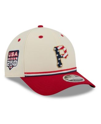 Детская кепка New Era Cream/Red Pittsburgh Pirates USA 250 9FORTY M-Crown Adjustable