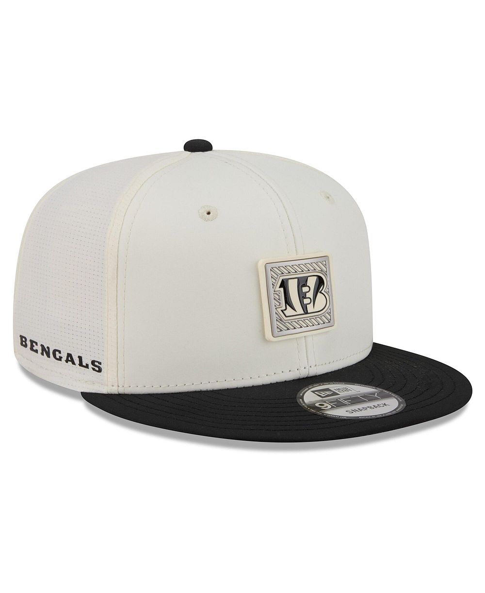 Мужская кепка New Era Cincinnati Bengals 2026 NFL Training Camp 9FIFTY Snapback, кремово-черная