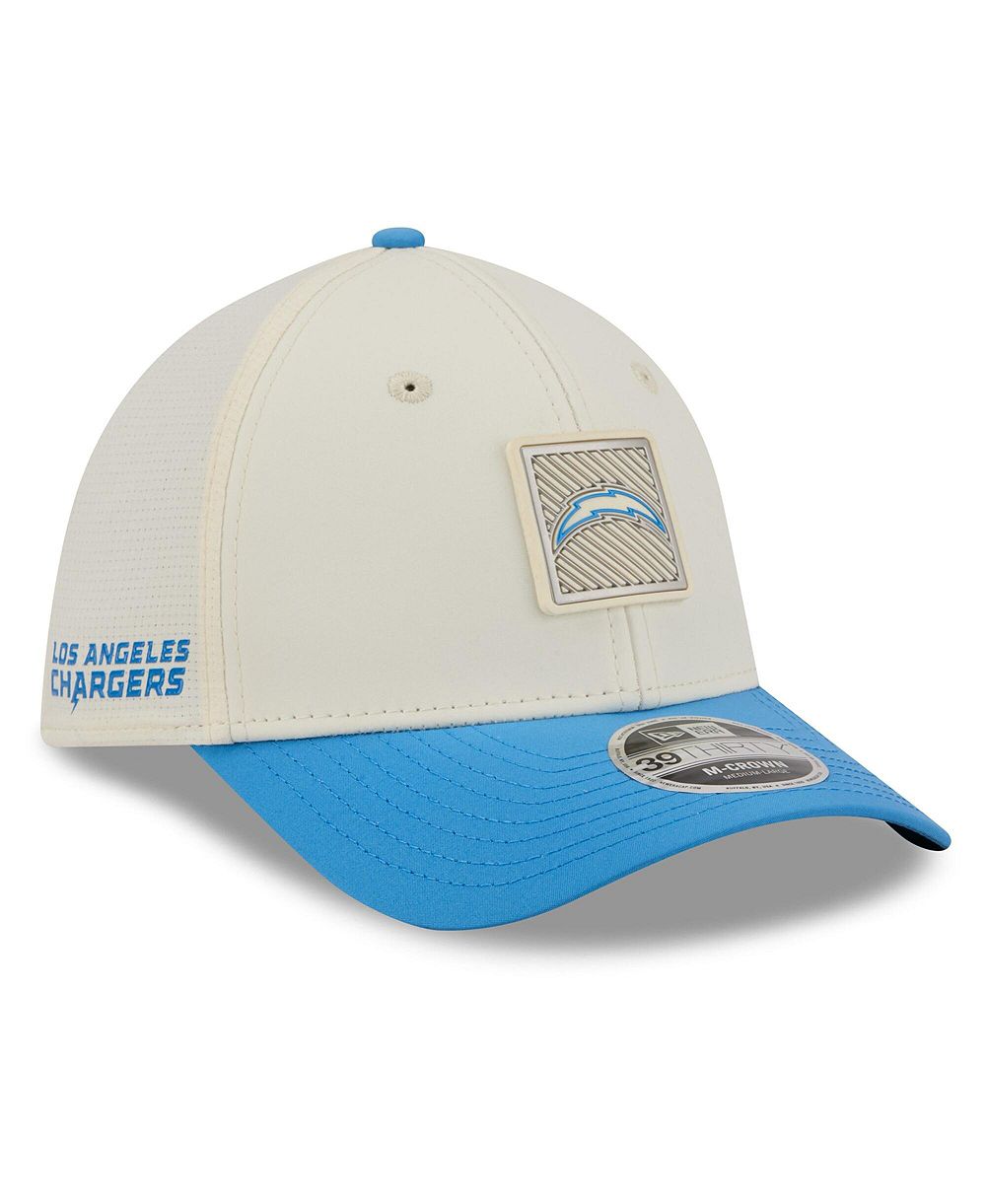 New Era Men's Cream/Powder Blue Los Angeles Chargers 2026 NFL Training Camp 39THIRTY Flex Hat