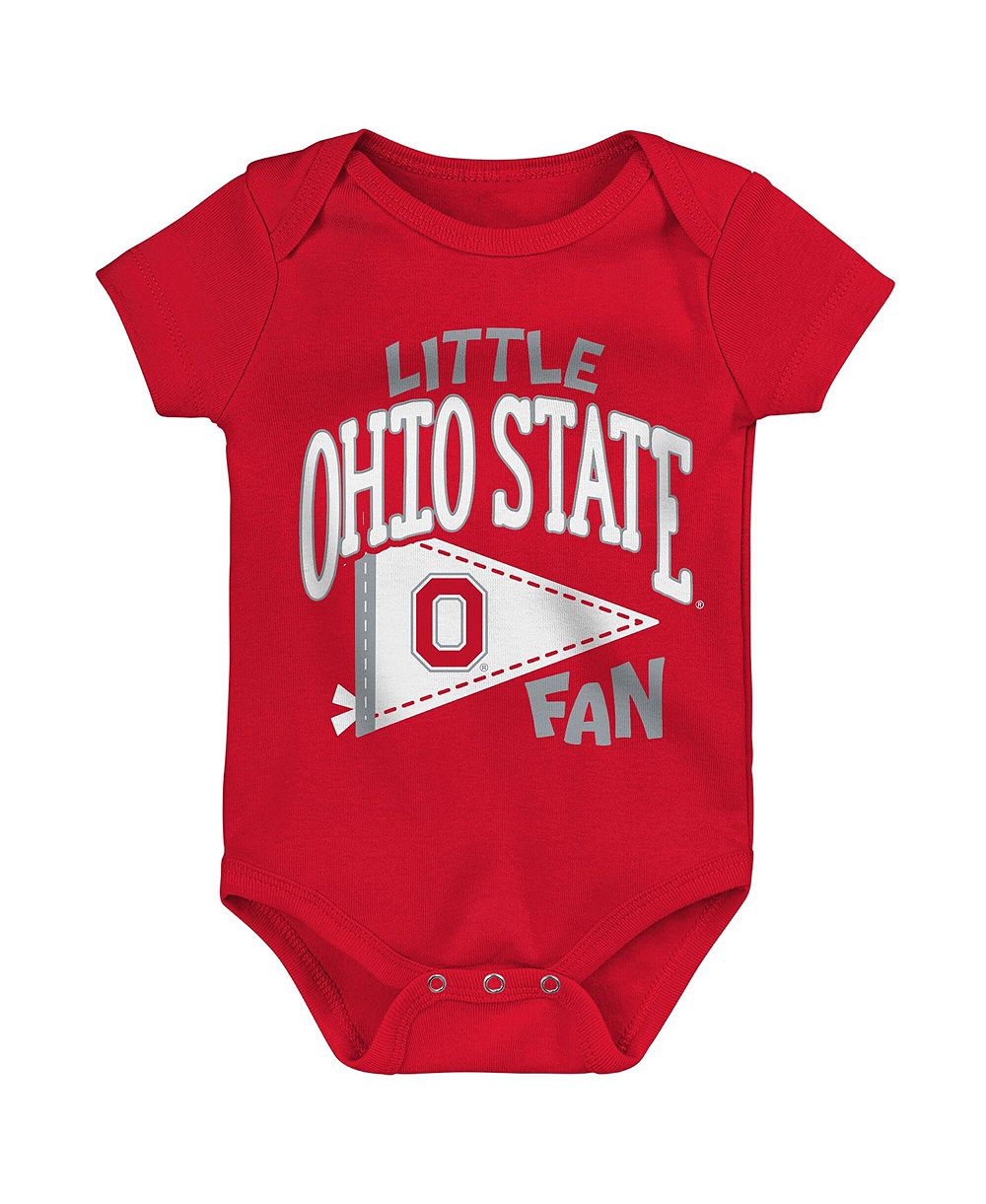Детский боди Outerstuff Ohio State Buckeyes Scarlet Little Banner