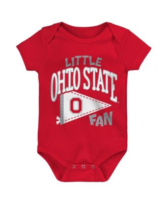 Outerstuff Baby Boys and Girls Scarlet Ohio State Buckeyes Little Banner Bodysuit