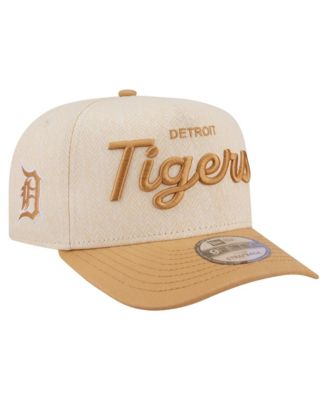 Мужская кепка New Era Cream Detroit Tigers Herringbone 9FIFTY A-Frame Snapback