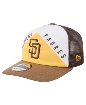 Мужская регулируемая кепка-тракер New Era San Diego Padres Retro Cut 19TWENTY White/Brown