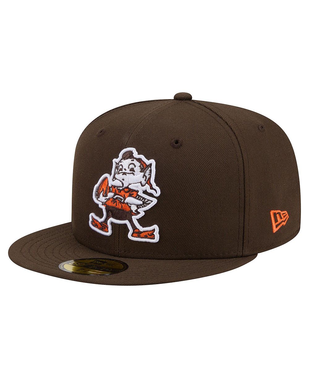 Мужская коричневая бейсболка New Era Cleveland Browns 59FIFTY Fitted