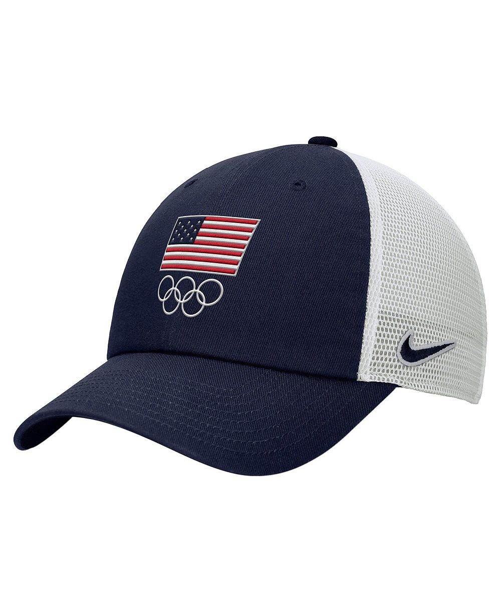 Nike Men's Navy/White LA28 Summer Olympics Club Trucker Adjustable Hat