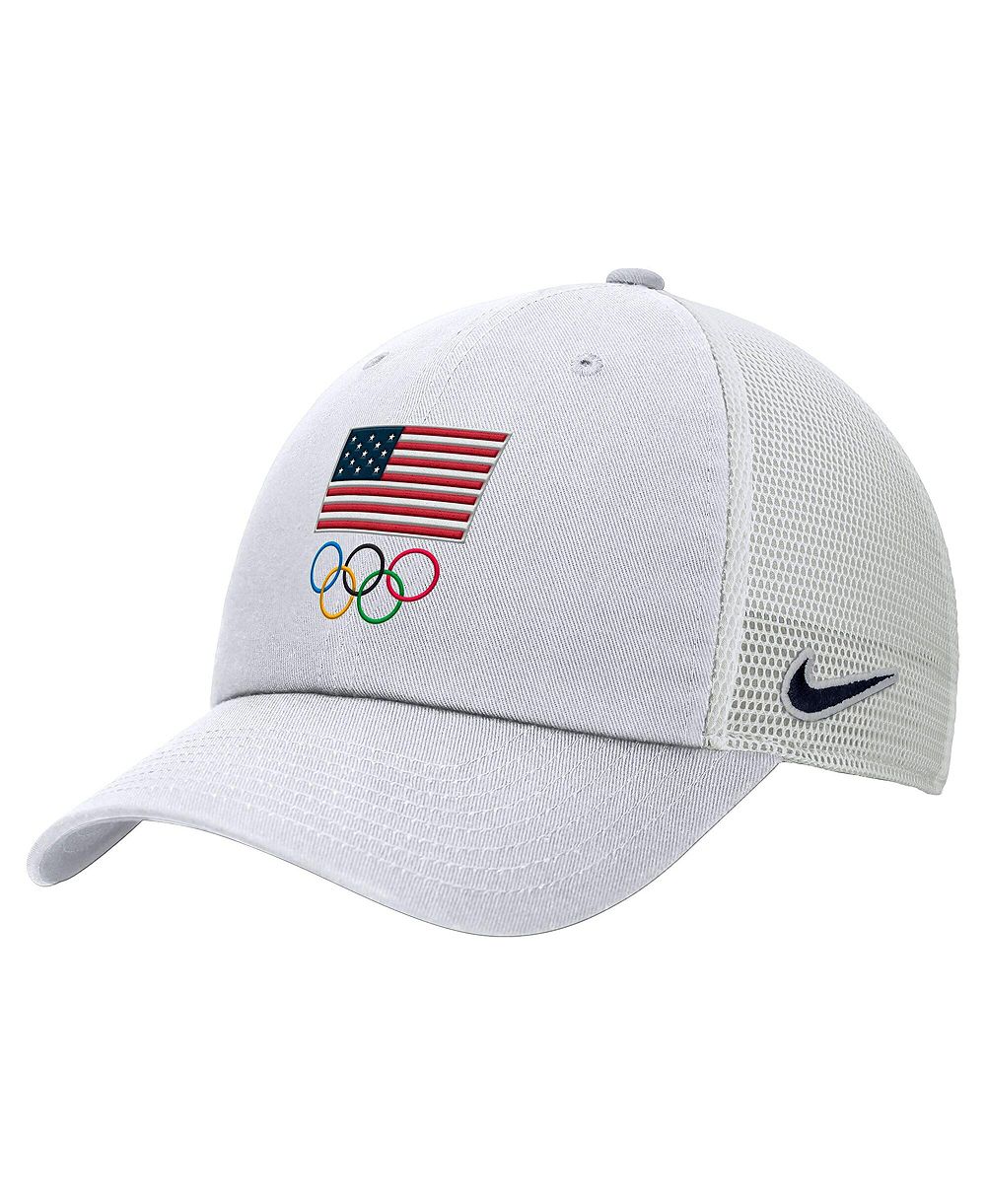 Nike Men's White LA28 Summer Olympics Club Trucker Adjustable Hat