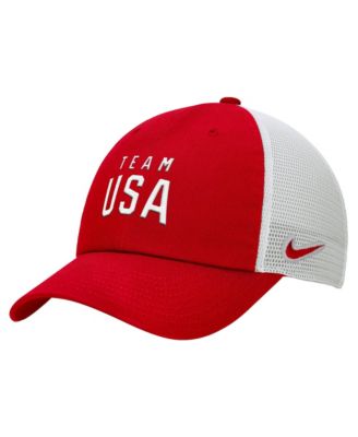 Мужская кепка Nike Red/White Team USA Club Trucker Adjustable Hat