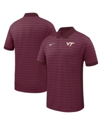 Мужская рубашка Nike Men's Garnet Virginia Tech Hokies Victory Stripe Dri-FIT Polo Shirt