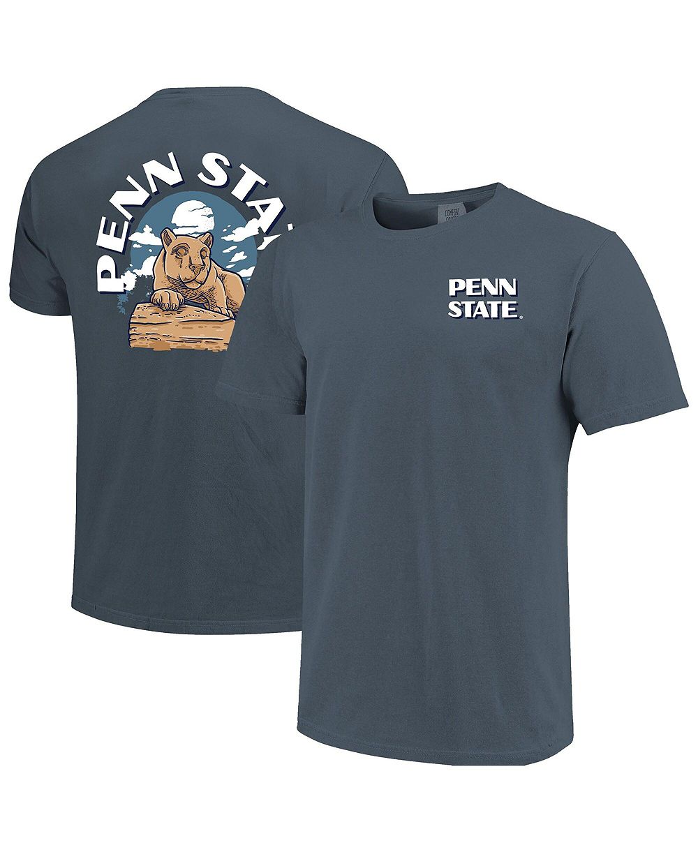 Мужская футболка Image One Navy Penn State Nittany Lions Comfort Colors Team Statue