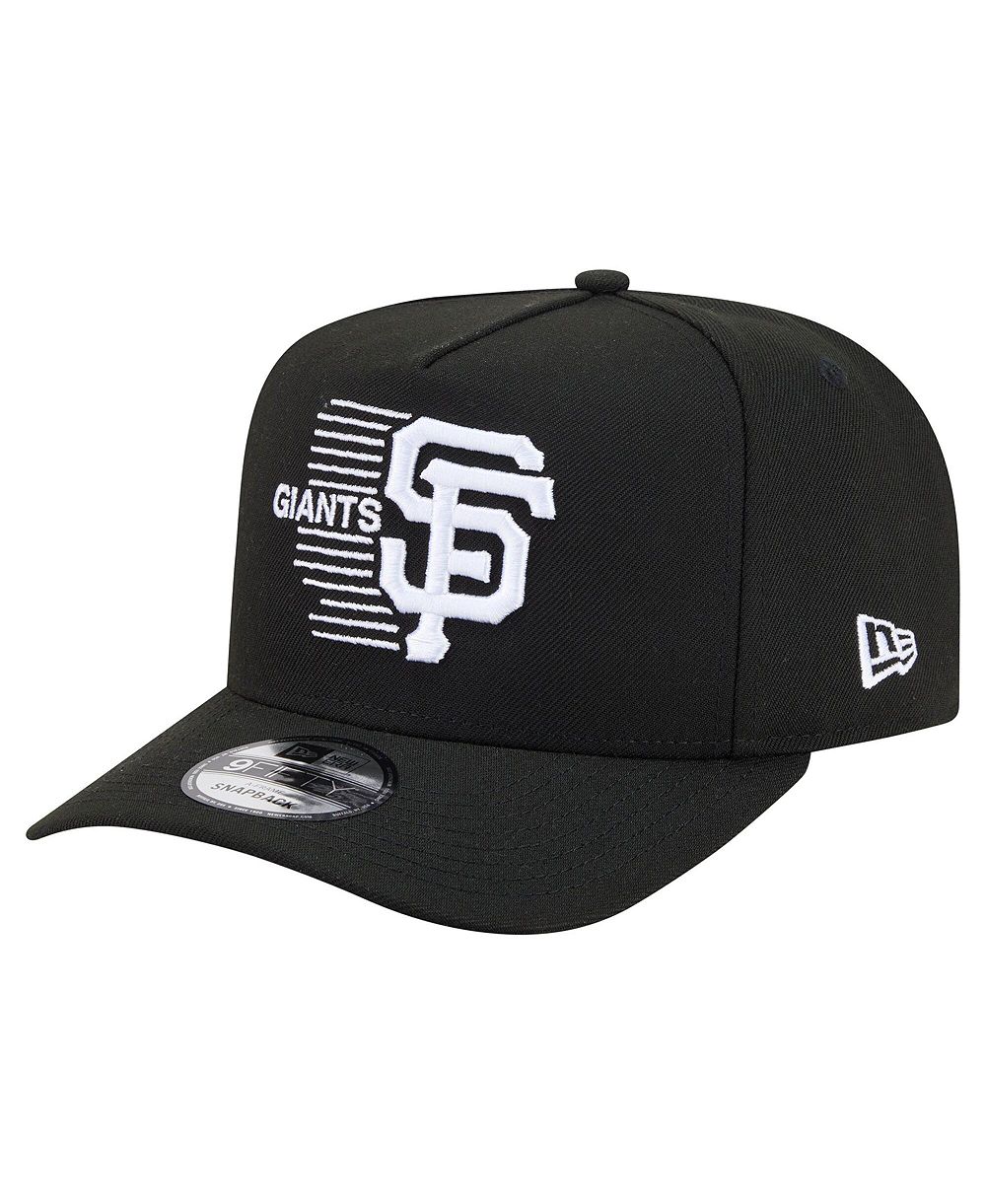 Мужская регулируемая кепка New Era Black San Francisco Giants Motion A-Frame 9FIFTY Snapback