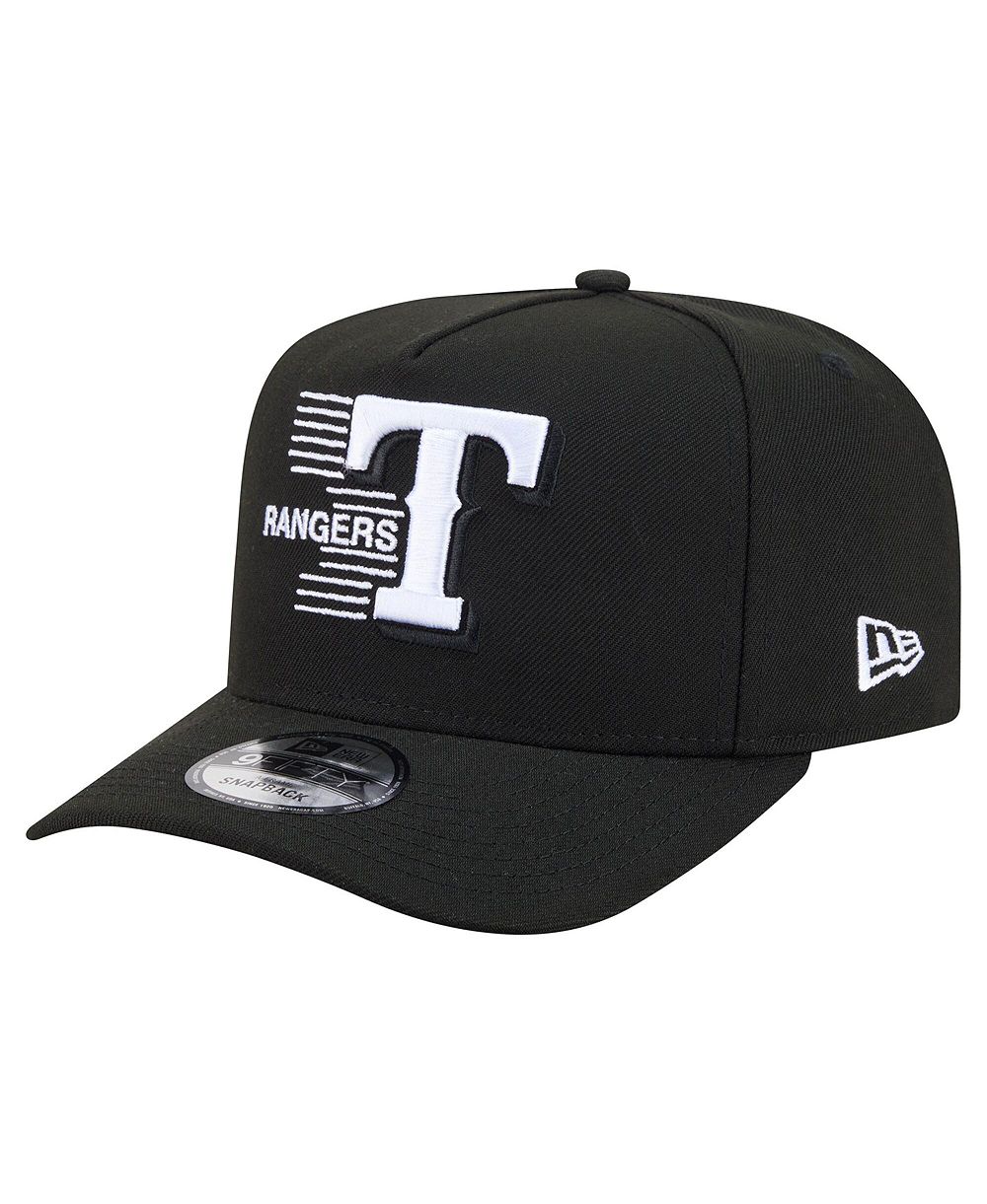 Мужская кепка New Era Texas Rangers Motion A-Frame 9FIFTY Snapback в цвете Black