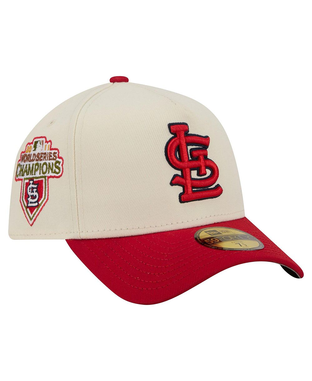 Кепка New Era St. Louis Cardinals Chrome A-Frame 59FORTY, кремовая, мужская