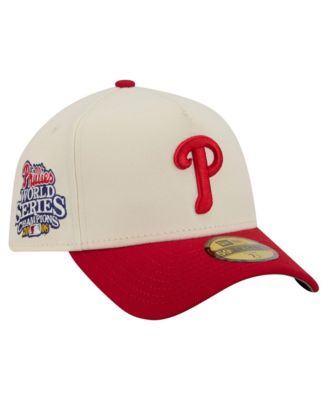 Мужская кепка New Era Cream Philadelphia Phillies Chrome A-Frame 59FORTY Fitted
