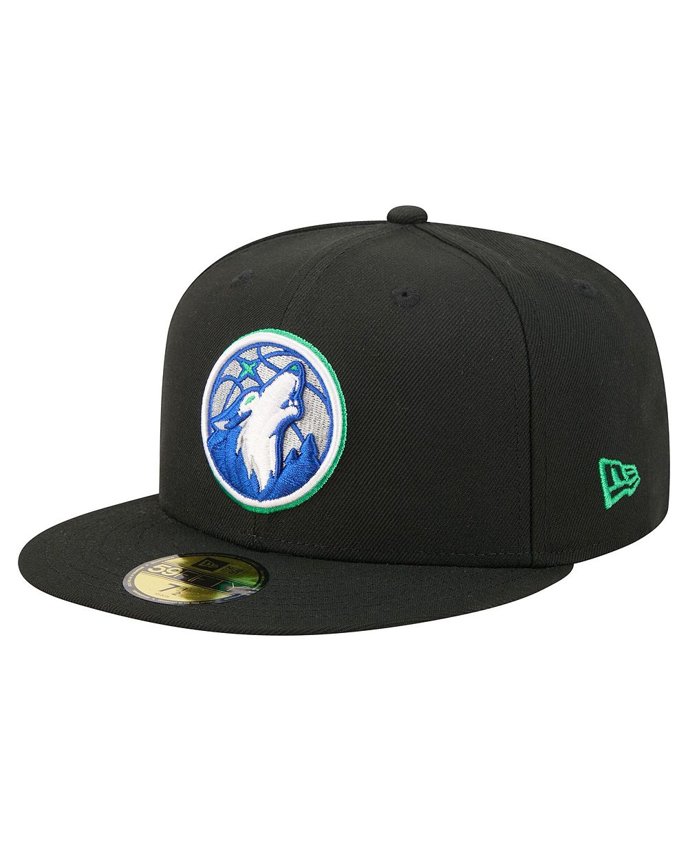 Мужская кепка New Era Black Minnesota Timberwolves 59FIFTY Fitted