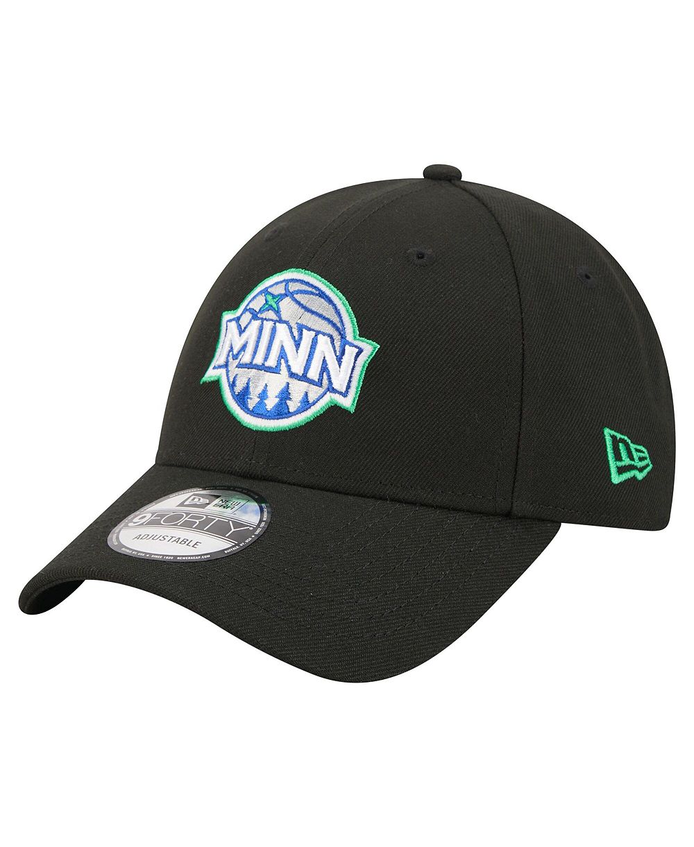 Мужская кепка New Era Black Minnesota Timberwolves 9FORTY Adjustable
