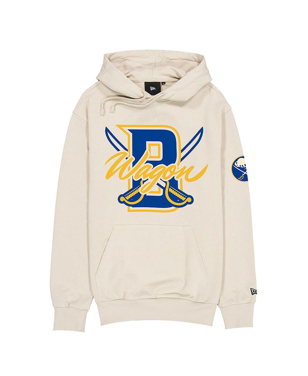 Мужское худи New Era Cream Buffalo Sabres Wagon Defender
