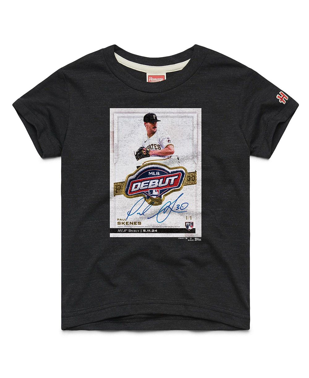 Homage Детская футболка Paul Skenes Pittsburgh Pirates Tri-Blend