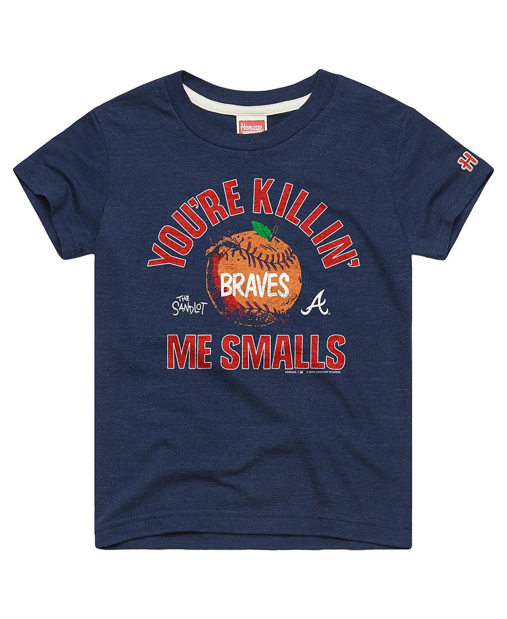 Детская футболка Homage Navy Atlanta Braves x The Sandlot Tri-Blend