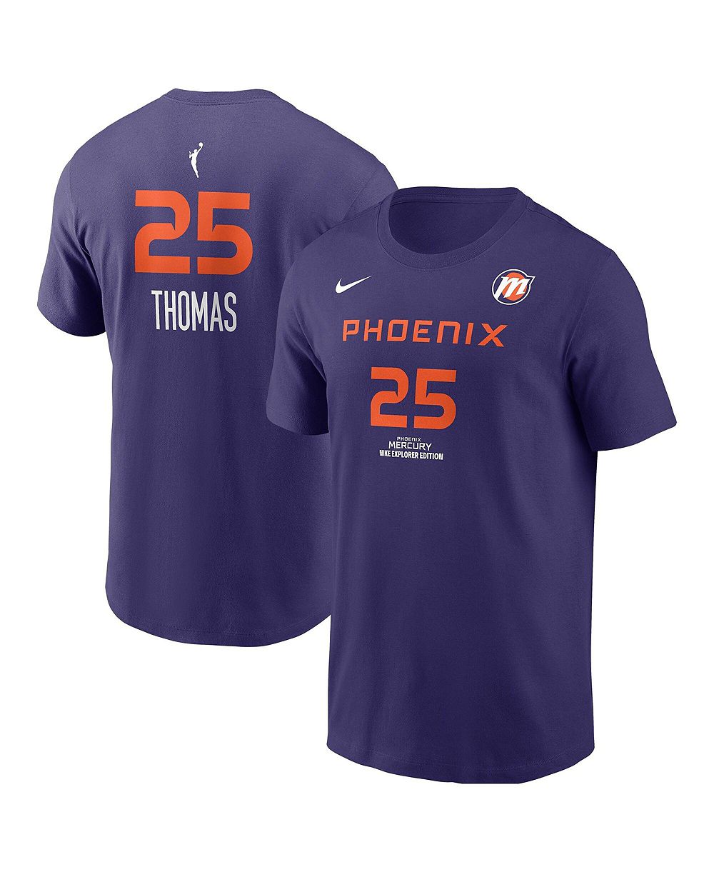 Nike Мужская футболка Alyssa Thomas Purple Phoenix Mercury Explorer Edition Name & Number