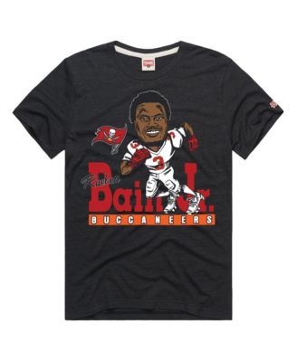 Homage Men's and Women's Rueben Bain Jr. Charcoal Tampa Bay Buccaneers Caricature Player Graphic Tri-Blend T-Shirt