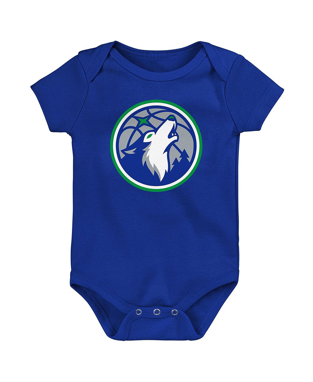 Детский боди Outerstuff Minnesota Timberwolves Primary Logo синего цвета для мальчиков и девочек