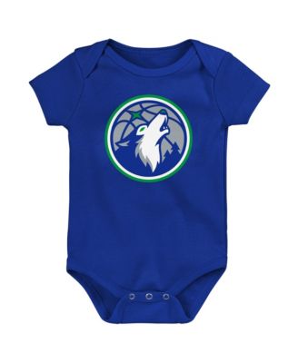 Outerstuff Baby Boys and Girls Blue Minnesota Timberwolves Primary Logo Bodysuit