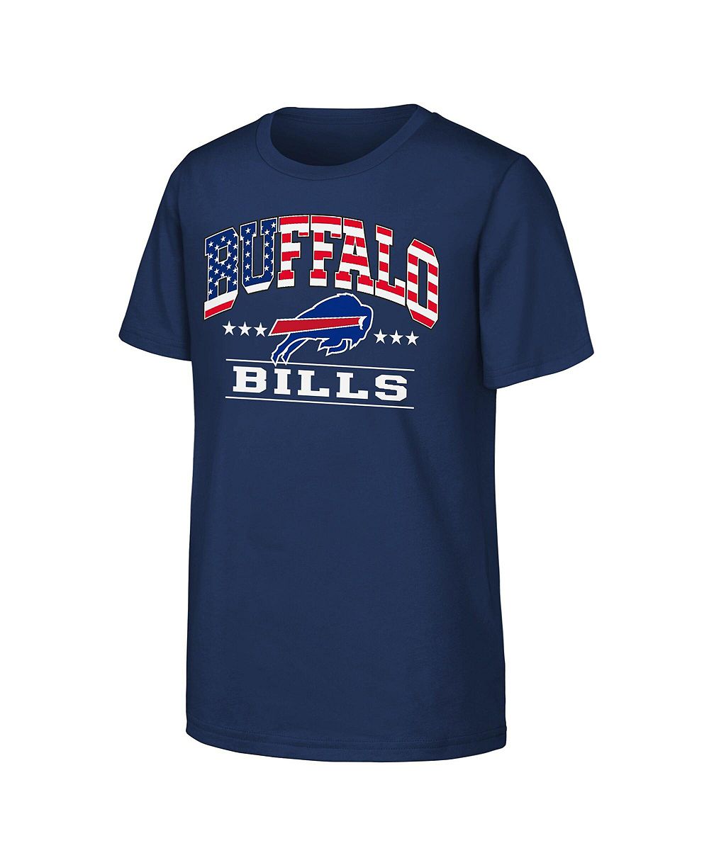 NFL Детская футболка NFL Big Boys and Girls Navy Buffalo Bills Americana Arch
