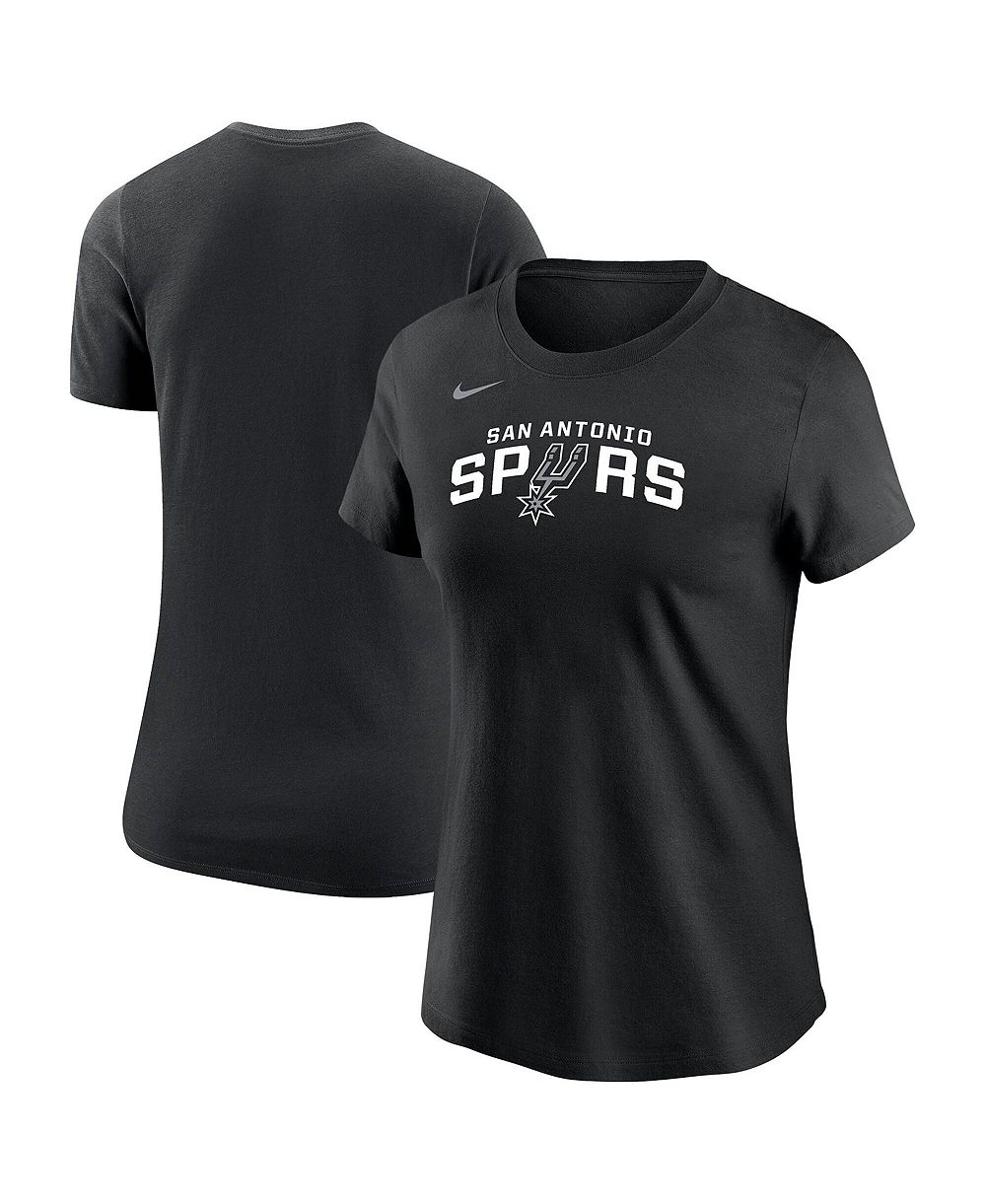 Nike Women's Black San Antonio Spurs Wordmark Core T-Shirt