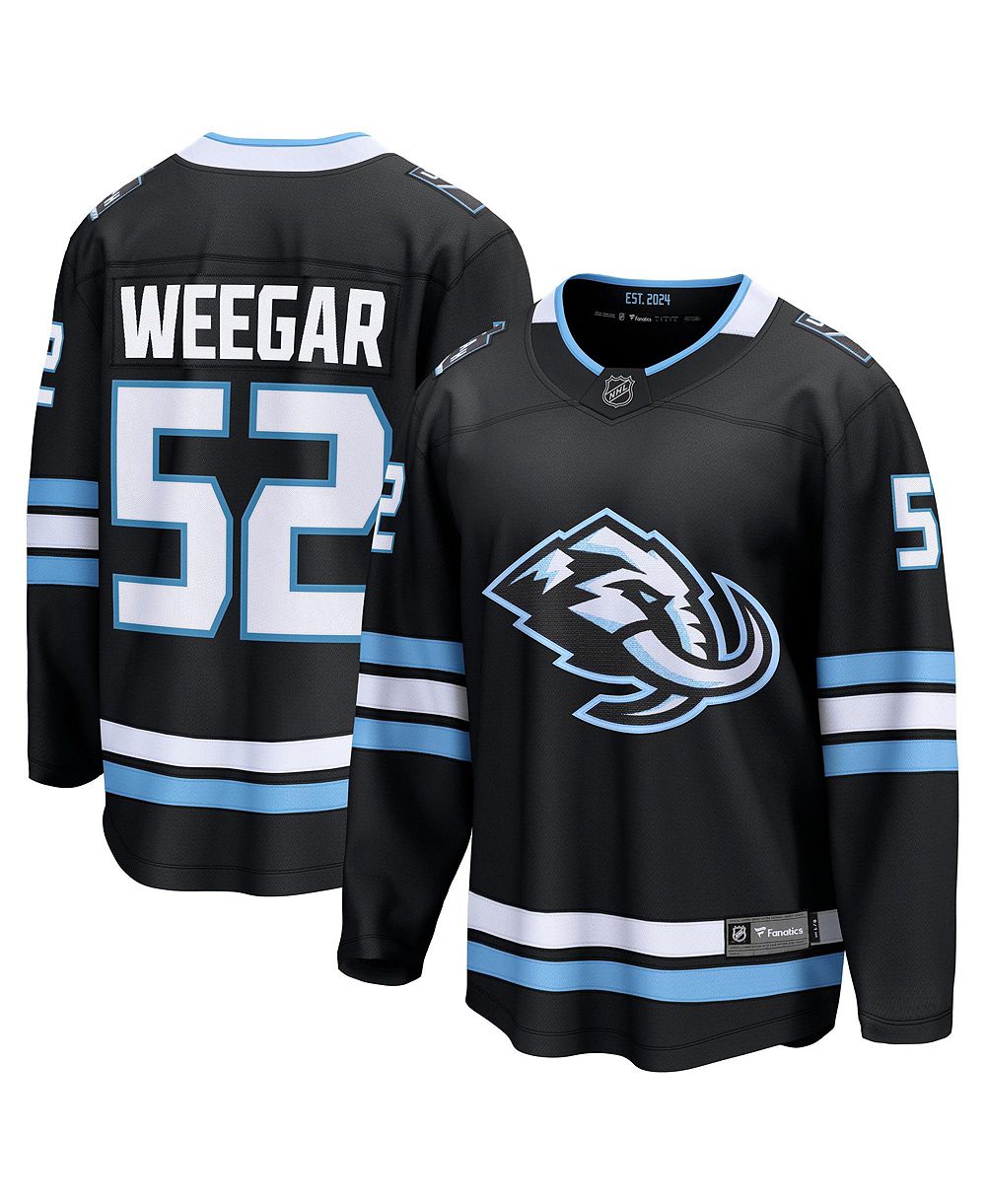 Мужская джерси Fanatics MacKenzie Weegar Black Utah Mammoth Home Breakaway
