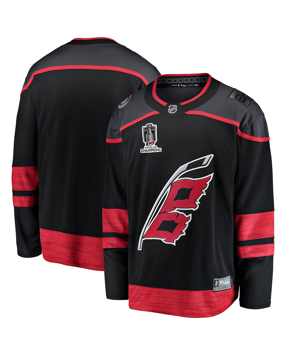 Мужская джерси Fanatics Black Carolina Hurricanes 2026 Stanley Cup Champions Home Breakaway