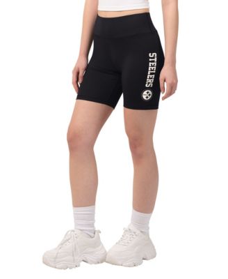 Женские шорты Starter Black Pittsburgh Steelers Biker