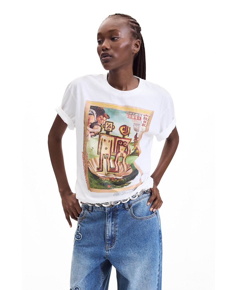 Женская футболка Desigual Retro Graphic Cotton T-Shirt