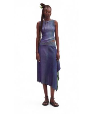 Женская длинная трикотажная юбка Desigual Iridescent