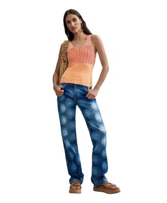 Женские джинсовые брюки с принтом Desigual