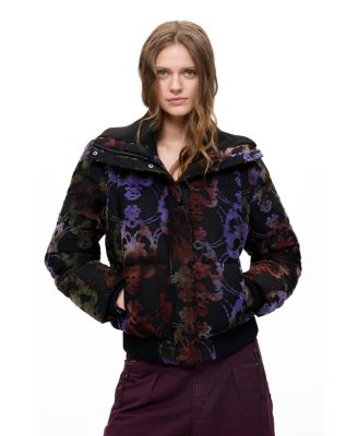 Женское пальто Desigual короткое, стеганое, с начесом