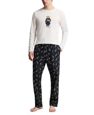 Polo Ralph Lauren Men's Polo Bear Long-Sleeve Top and Pants, 2-Piece Set
